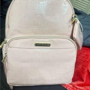 Juicy Couture Light Pink Embossed Backpack